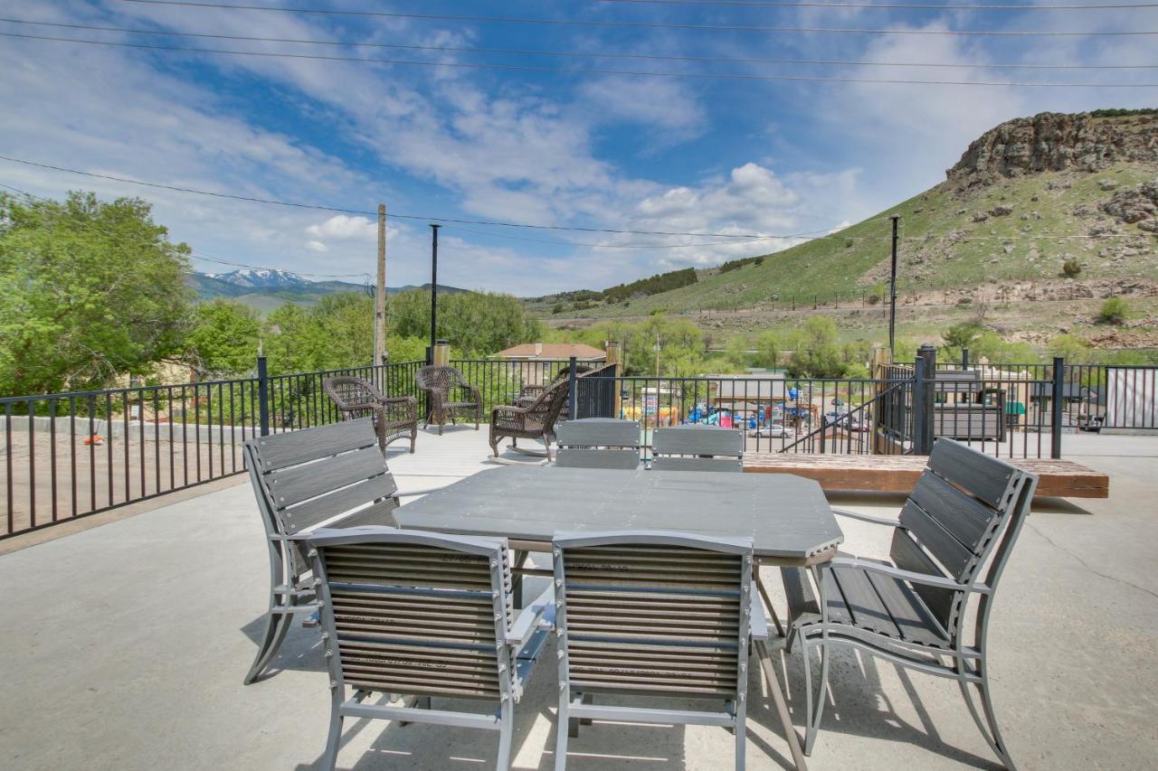 Central Lava Hot Springs Studio With Deck And Views! Esterno foto